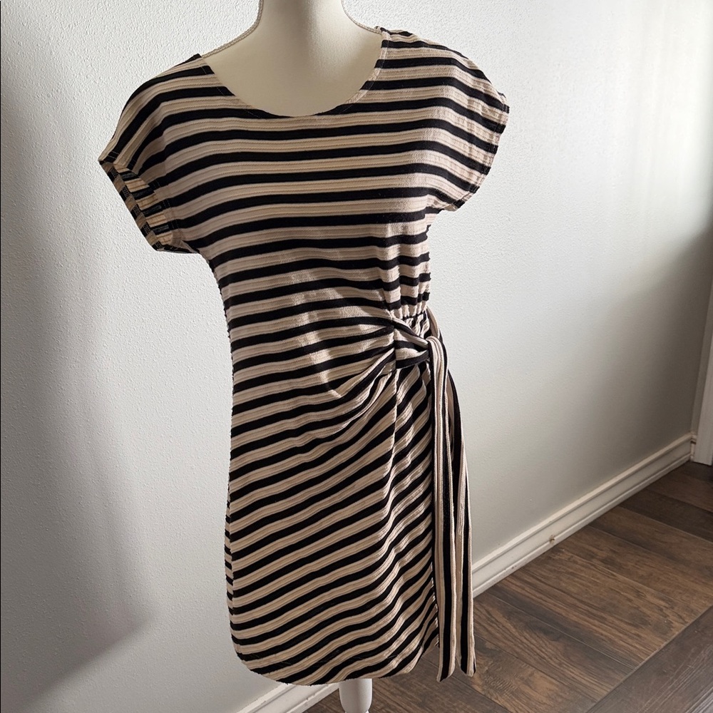 Elegant Striped Mini Dress
